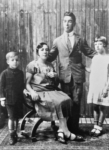Em foto de 1929, parte da lendária família de trapezistas e acrobatas Martinelli: Djalma, Alice, Tito e Jacy.